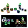 7 Pieces Polyhedral Dices Party Game Dices Party Supplies Game Dices Multi Sided Dices for Table Game Board Game Card Games 6