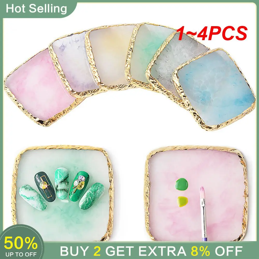 

1~4PCS Resin Stone Palette Durable Time-saving Makeup Palette Eyelash Glue Holder Eyelash Glue Holder Salon Professionals