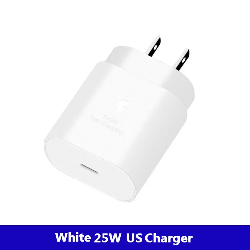 65 watt charger mobile Original Samsung Note 10 Super Fast Charger Charger 25W EU/US/UK Plug Power Adapter For Galaxy S10+ Note 7 8 9 Note 10 Plus （5G） baseus 65w Chargers