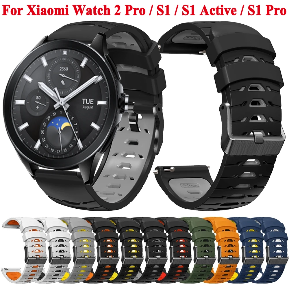

Ремешок силиконовый для Xiaomi Watch 2 Pro Mi Watch S1 Active Pro, браслет для наручных часов, 22 мм