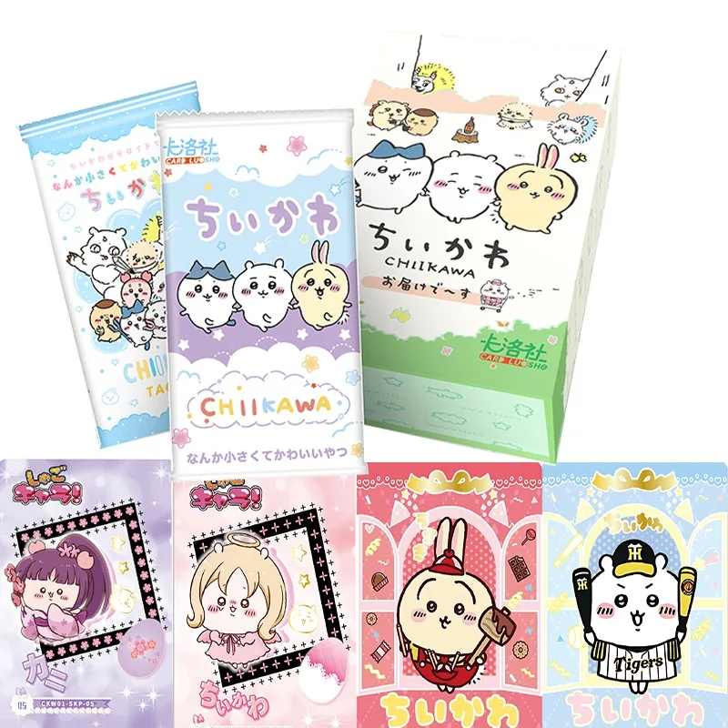 

Kawaii Chiikawas Collection Cards Anime Characters Usagi Chiikawa Hachiware Periphery Rare Cards Birthday Gifts For Children