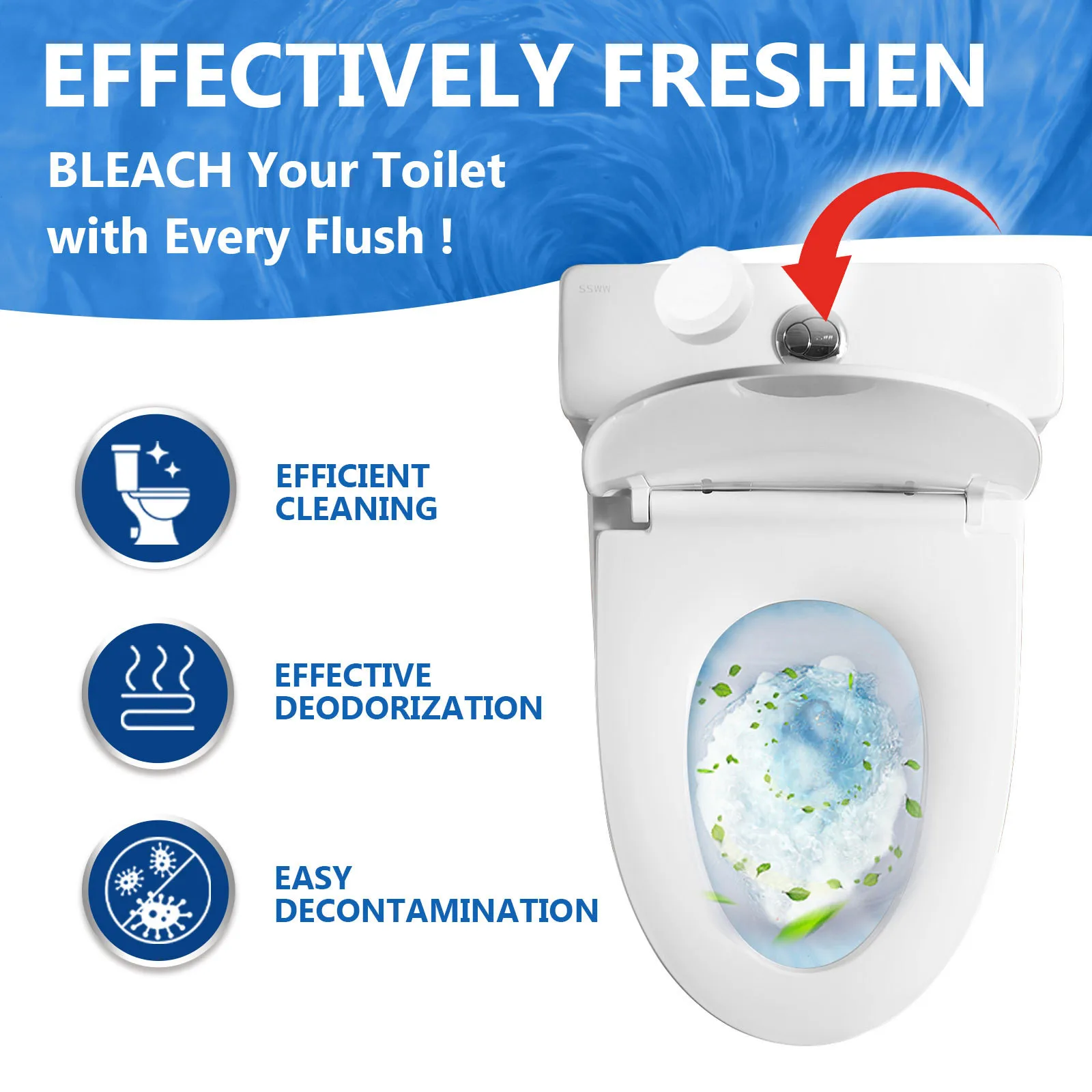 Toilet Cleaning Effervescent Tablets Toilet Bowl Tank Stains Remover Clean Urine Scale Deodorant Cleansing Pills