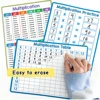 3PCS Multiplication Chart Writing Poster Practice Writing Script Children's Learning Aids Students Classroom Teaching Aids 3