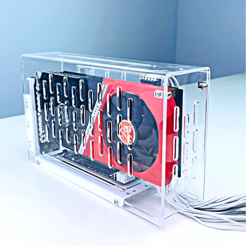 EGPU แล็ปท็อปกราฟิกภายนอกการ์ดฐานยึดโลหะ กรอบอะคริลิคการ์ด GPU - Main Image