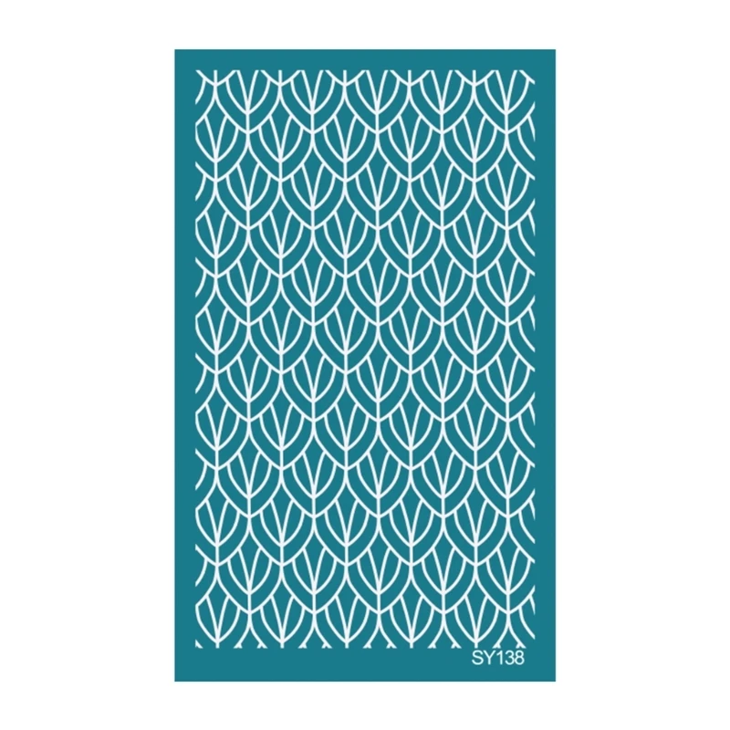 

1PC Reusable Polymer Clay Silk Screen Stencils Mesh Silkscreen Print for DIY L9BE