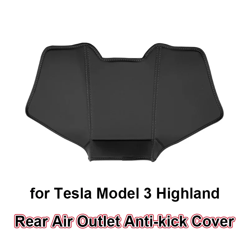 

for Tesla Model 3 Highland 2024 Air Conditioning Outlet Anti-kick Protector Cover Modified Decor Leather Interior Accessories