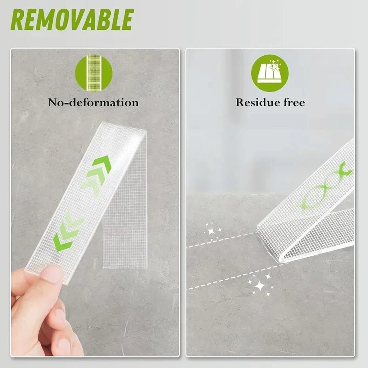 Ultra-Strong Double-Sided Nano Adhesive Tape - Clear, Removable, Waterproof, Heavy-Duty, Extra Sticky Strip, 1-5m