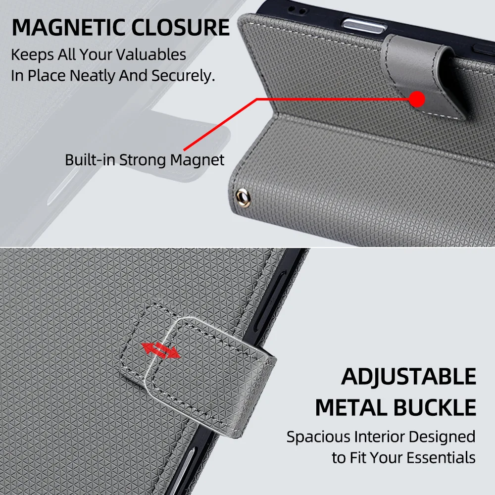Luxury Leather Flip Cover Business Phone Case
