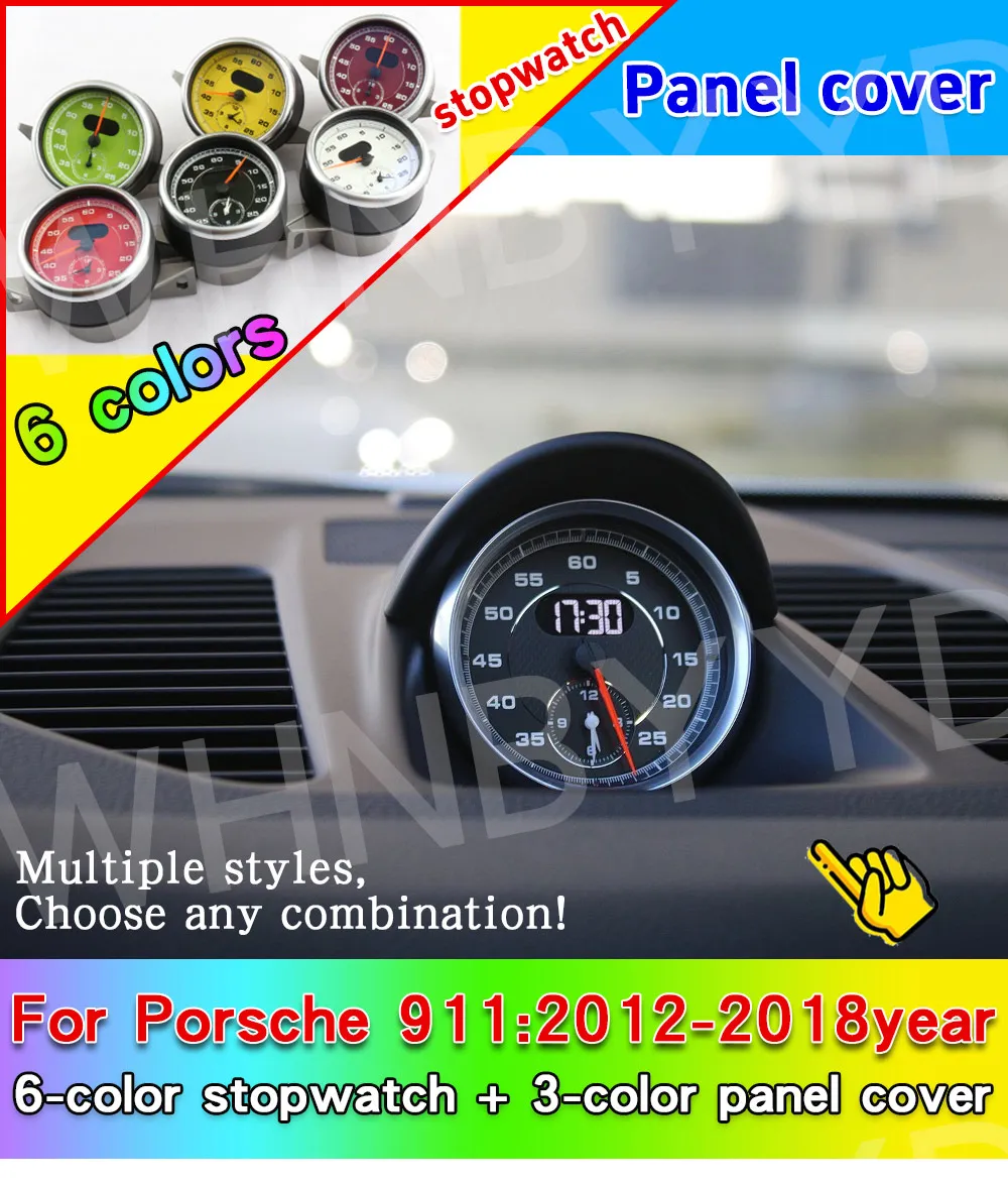 Car Stopwatch For Porsche 911 991 13-2019 Sport Chrono Clock instrument panel Da