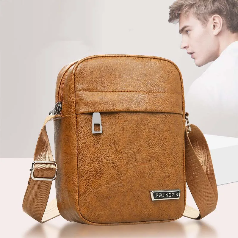 

Messenger Bag Men's Shoulder Pu Leather Bag Flap Small Male Man Crossbody Bags for Men Phone Pouch сумка барсетка мужская bolsos