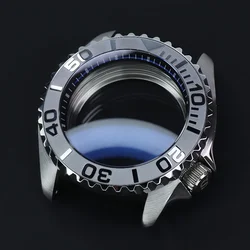 42mm Matte Waterproof Watch Case with Sapphire Crystal Glass (Polished case)