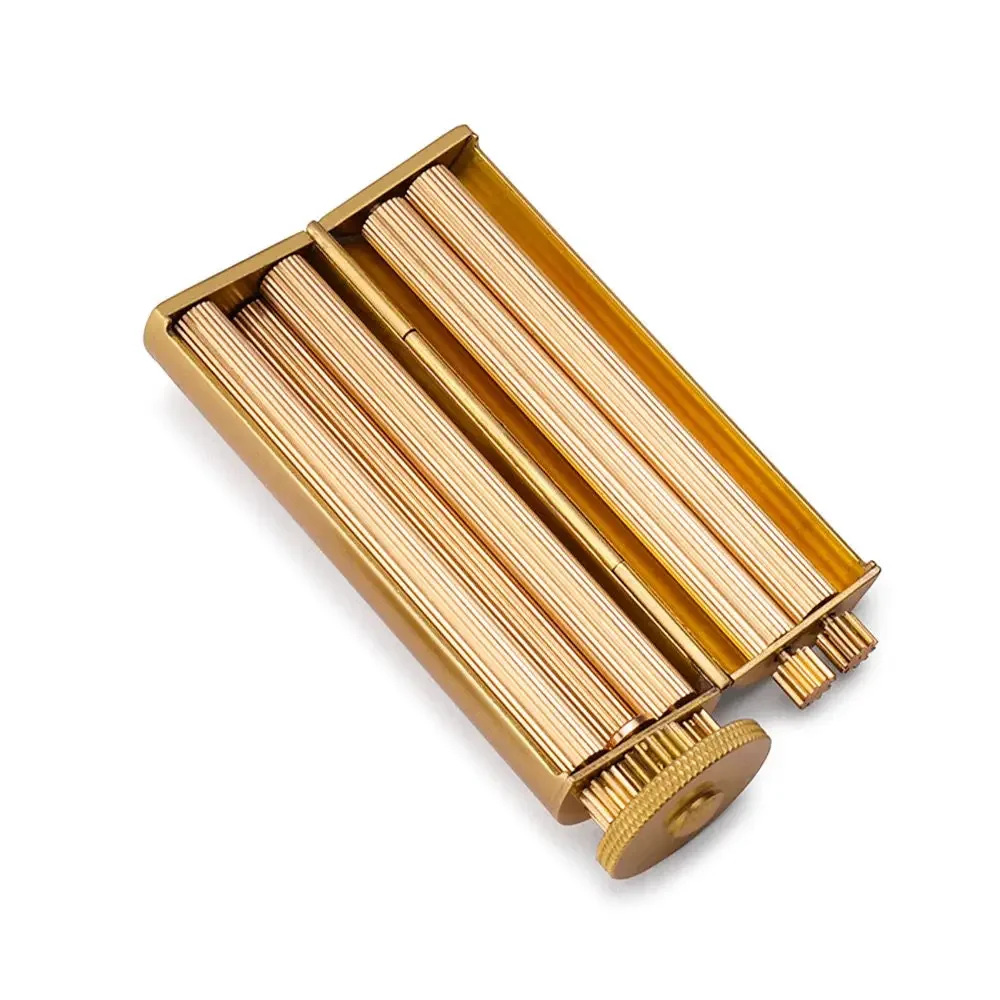Antique Style Brass Material Manual Mechanical Feeling Tobacco Rolling Machine Retro Nostalgia 70MM 6