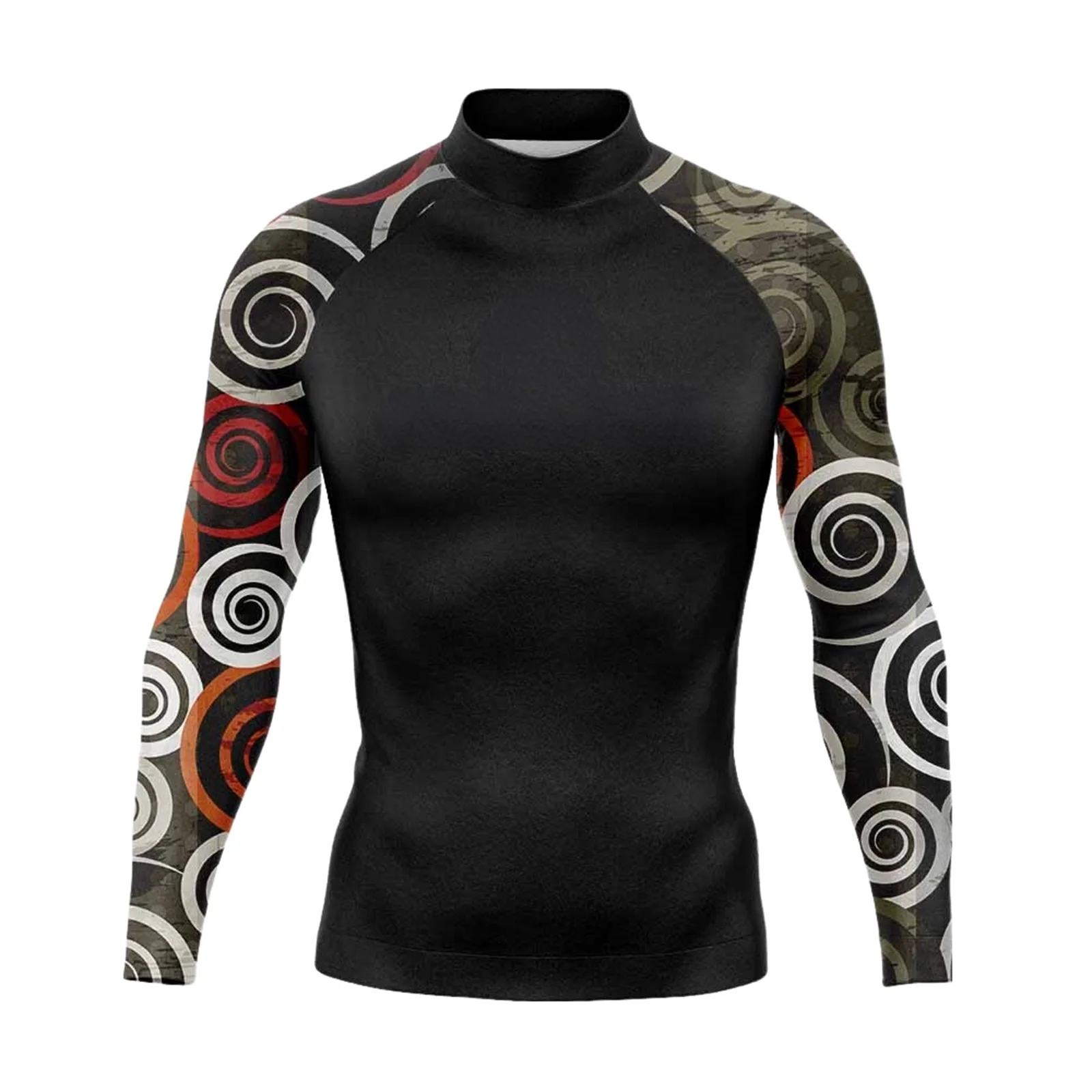 Men Rash Guard Surfing Diving Suits UV Protection Tights Rashguard Long Sleeve Swim Float Suit Swimming T Shirt Surf Clothes