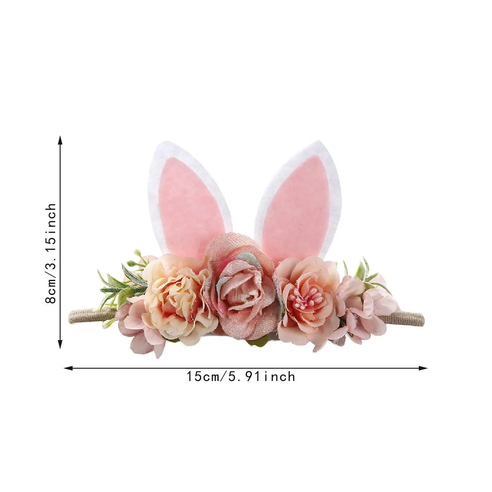 Animal Ears Headband Festival Cute Decor Kids Elastic Headband Girls Headwear Hair Styling Accessories for 0-4 Years Girls Kids