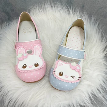 Cos Sweetheart Bear Original Lolita Indoor Shoes Cute Cartoon Round Head Soft Bottom Princess Shoes 1