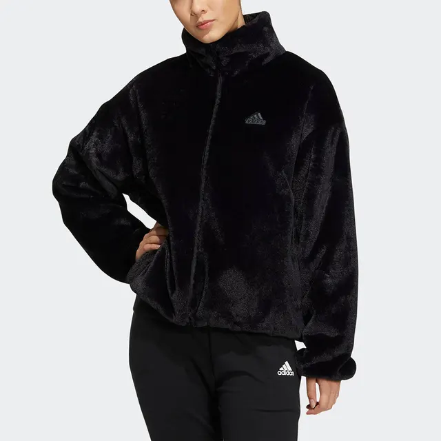 Adidas véritable hiver nouvelle veste de sport en fausse fourrure pour femme HM7105 1