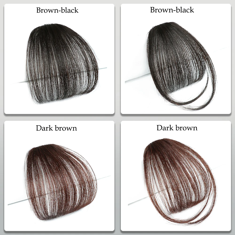 Synthetic Bangs Fake Air Bangs Synthetic Hair Fake Fringe Natural False Hairpiece Hair Styling Clip-In Extension Women Clip In Bangs Tools