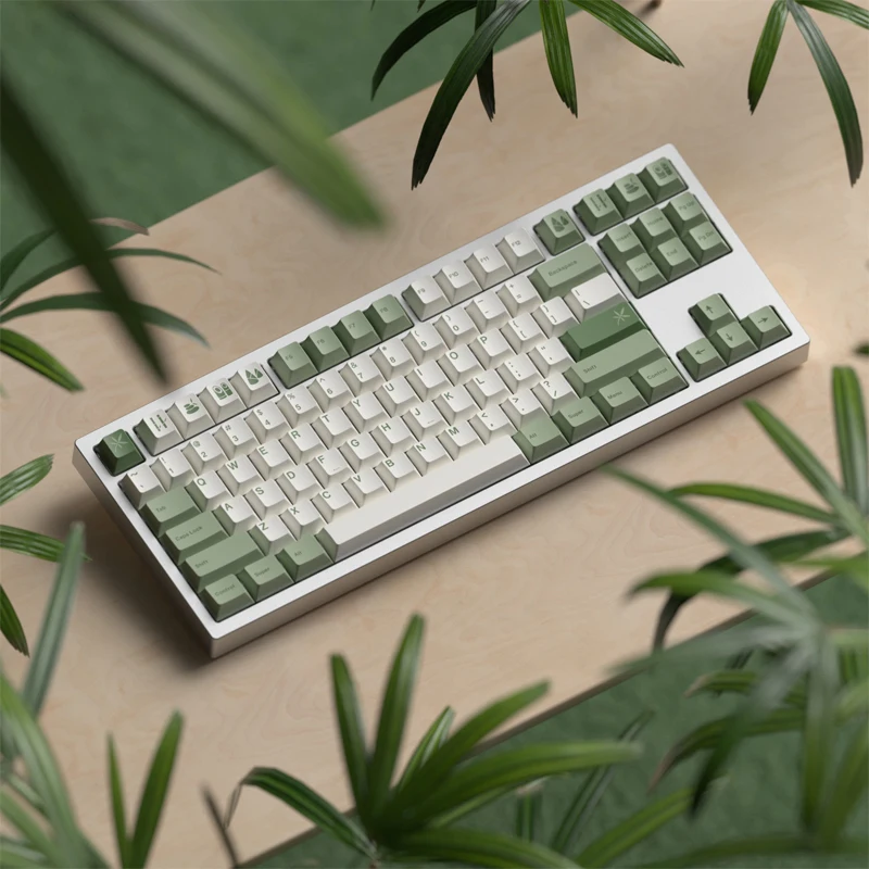 

Keycap Pavilion Bamboo Forest Theme Pbt Heat Sublimation Original Factory Height 64 68 980 75 87 Customized Keycaps
