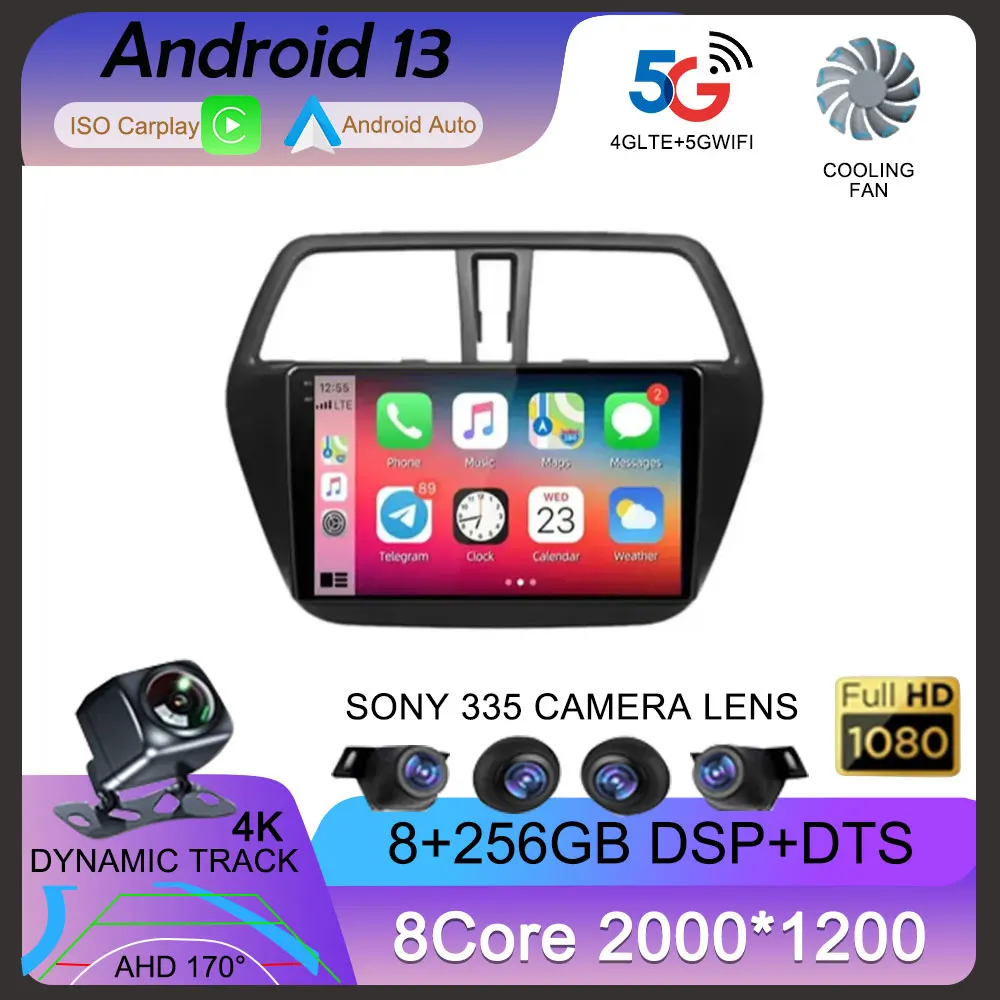 

Автомобильный радиоприемник на Android 13 для Suzuki SX4 - CROSS 2014 - 2017 android-навигация GPS Радио стерео видео мультимедийный плеер NO 2 DIN