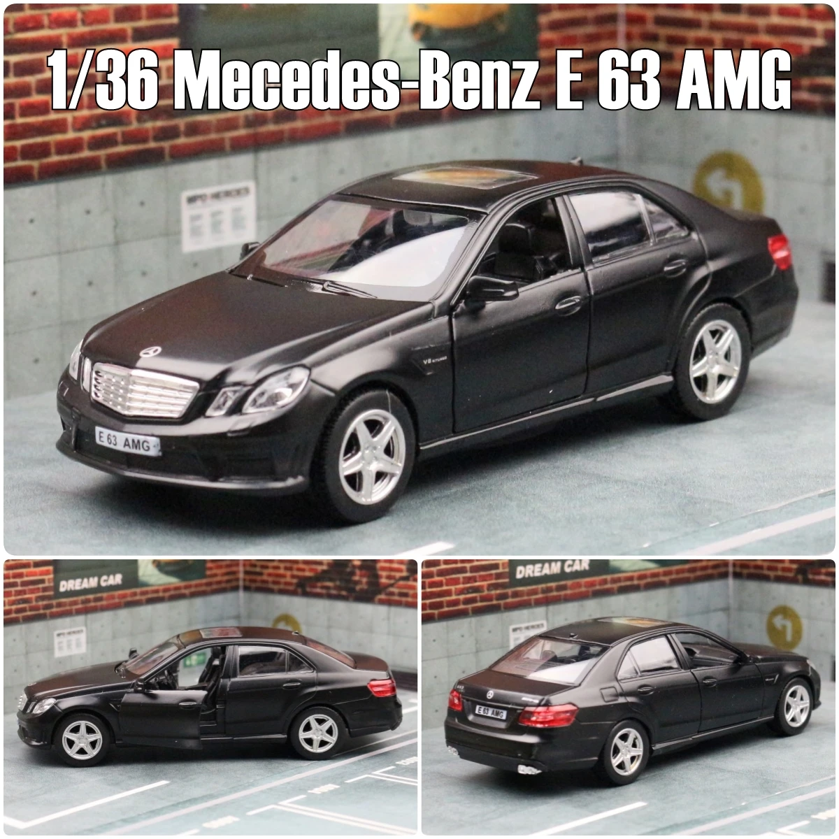 1/36 Mercedes-Benz E-Klasse E 63 AMG Spielzeugautomodell für