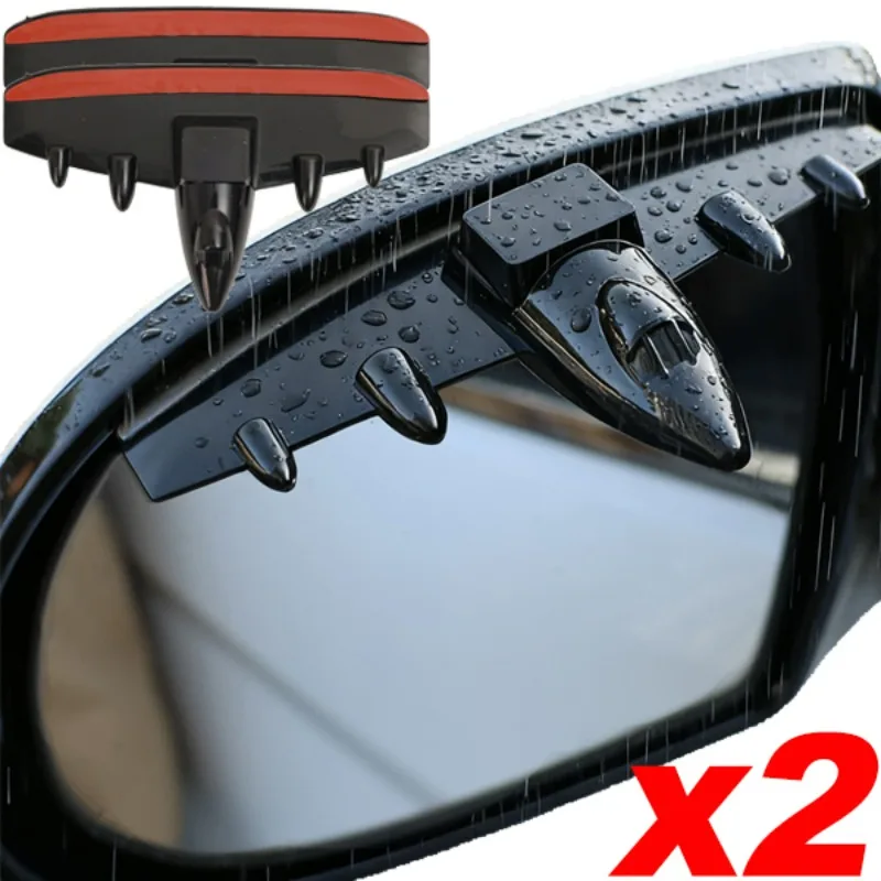 Car Mirror Rain Guards Airplane Design Cool Aircraft Style Side Mirror Covers Visors Waterproof Rain Deflectors Car Exterior