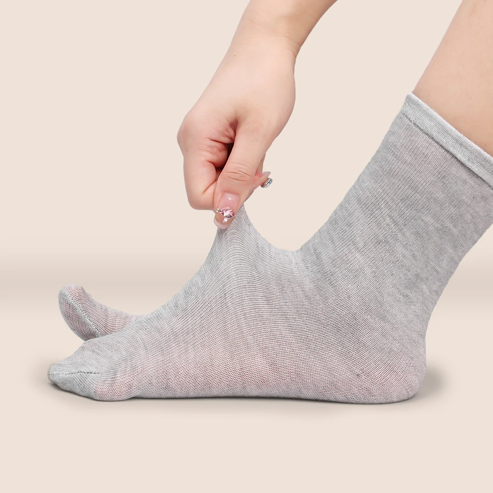 Japanese Style Two Finger Socks Cotton Men Women Bamboo Fiber Deodorant Breathable Separate Flip Flop Split Toe Sock 3Pairs cotton socks breathable cotton socks tabi toe socks