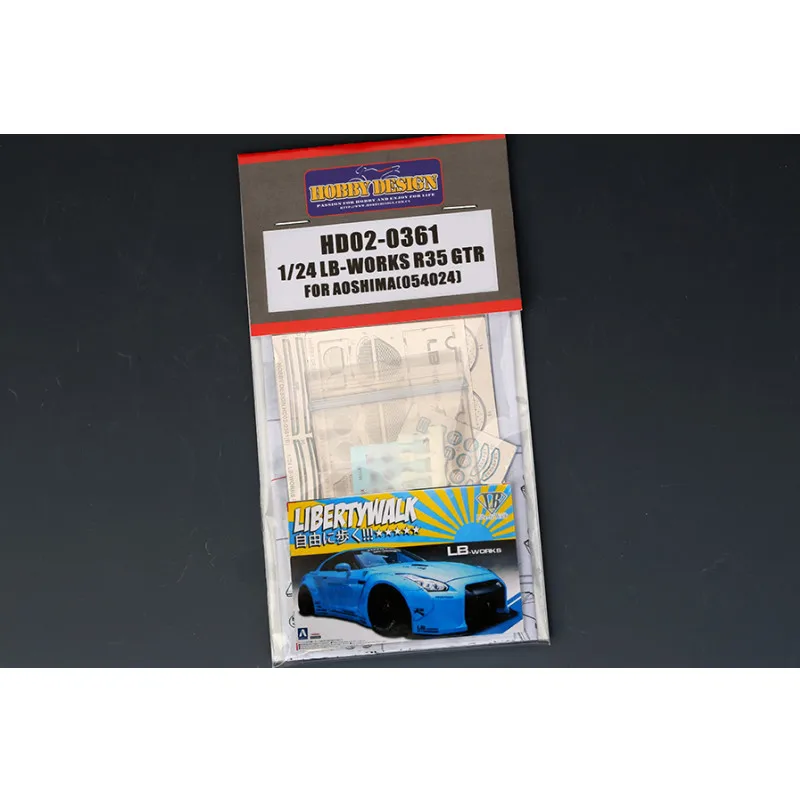

Hobby Design 1/24 HD02-0361 LB-работает с R35 GTR металлическими деталями модификаций для A