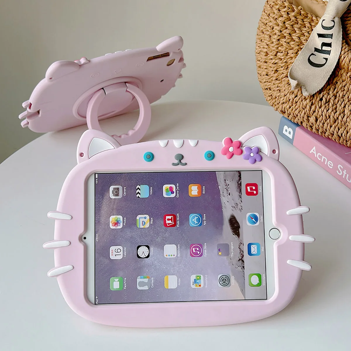 

Rotating Case for Samsung Galaxy Tab A8 SM-X200 Coque Tablet for Galaxy Tab P610 T220 T290 T500 T510 Kids Silicone Cover Funda