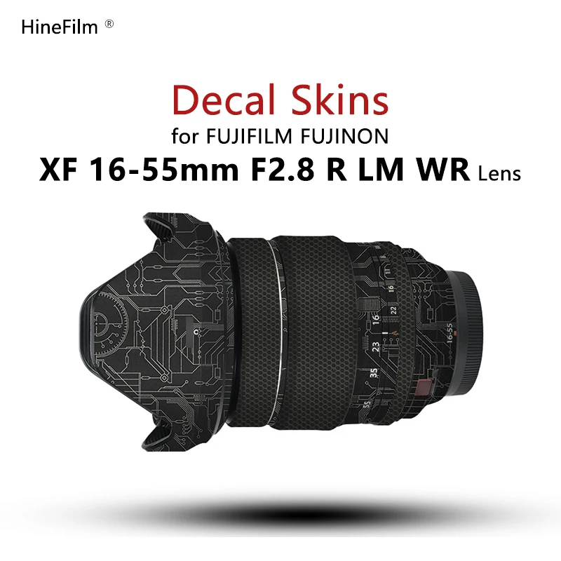 Fujifilm Lens Protector Lente Adesivo Pele Decalque Cabolsa Wrap Capa Case Fujifilm Xf1655 Mmf2.8 r lm wr 1655 Lente Adesivo