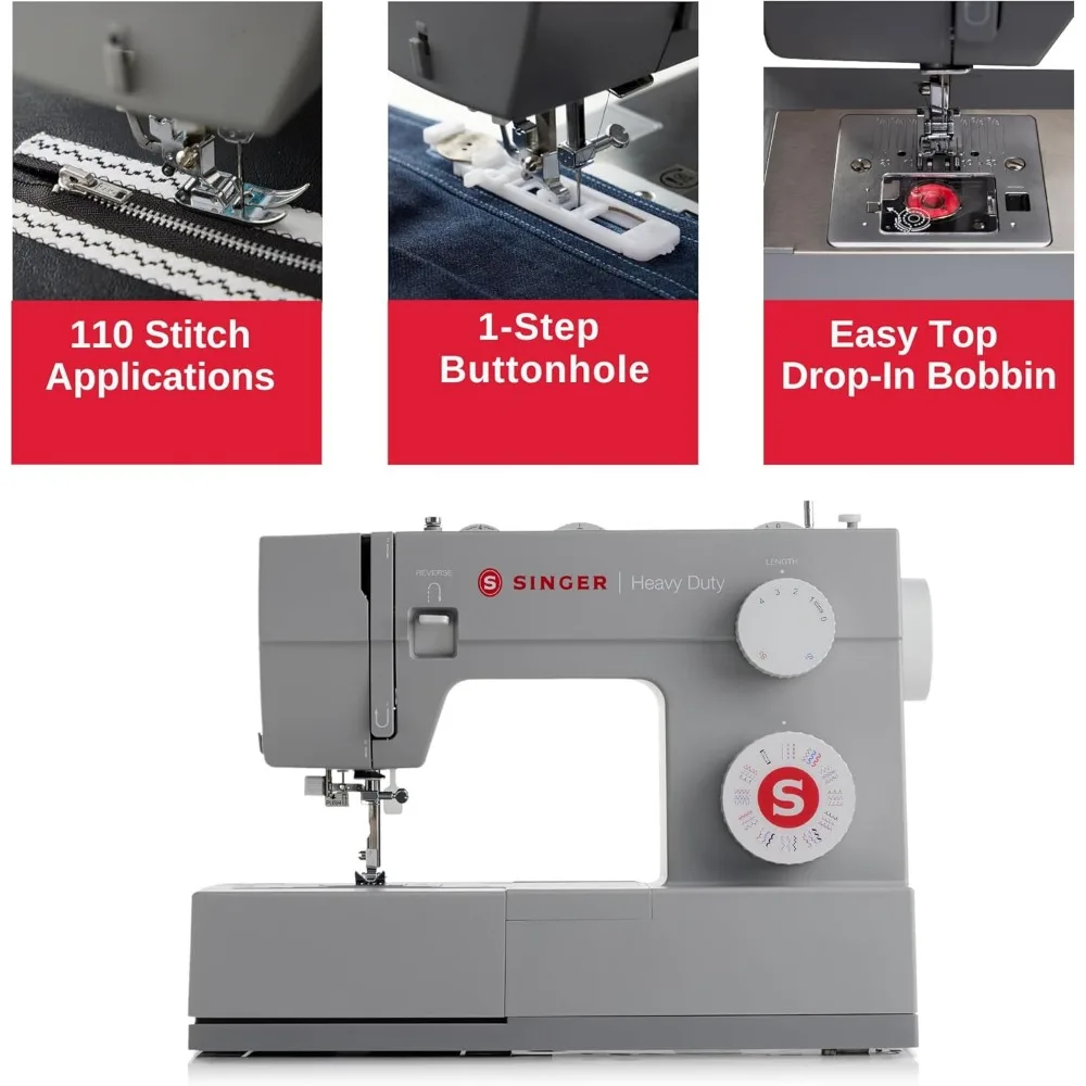 Heavy Duty 4452 High Speed Sewing Machine With Accessory Kit | Strong Motor with Enhanced Piercing Power 4