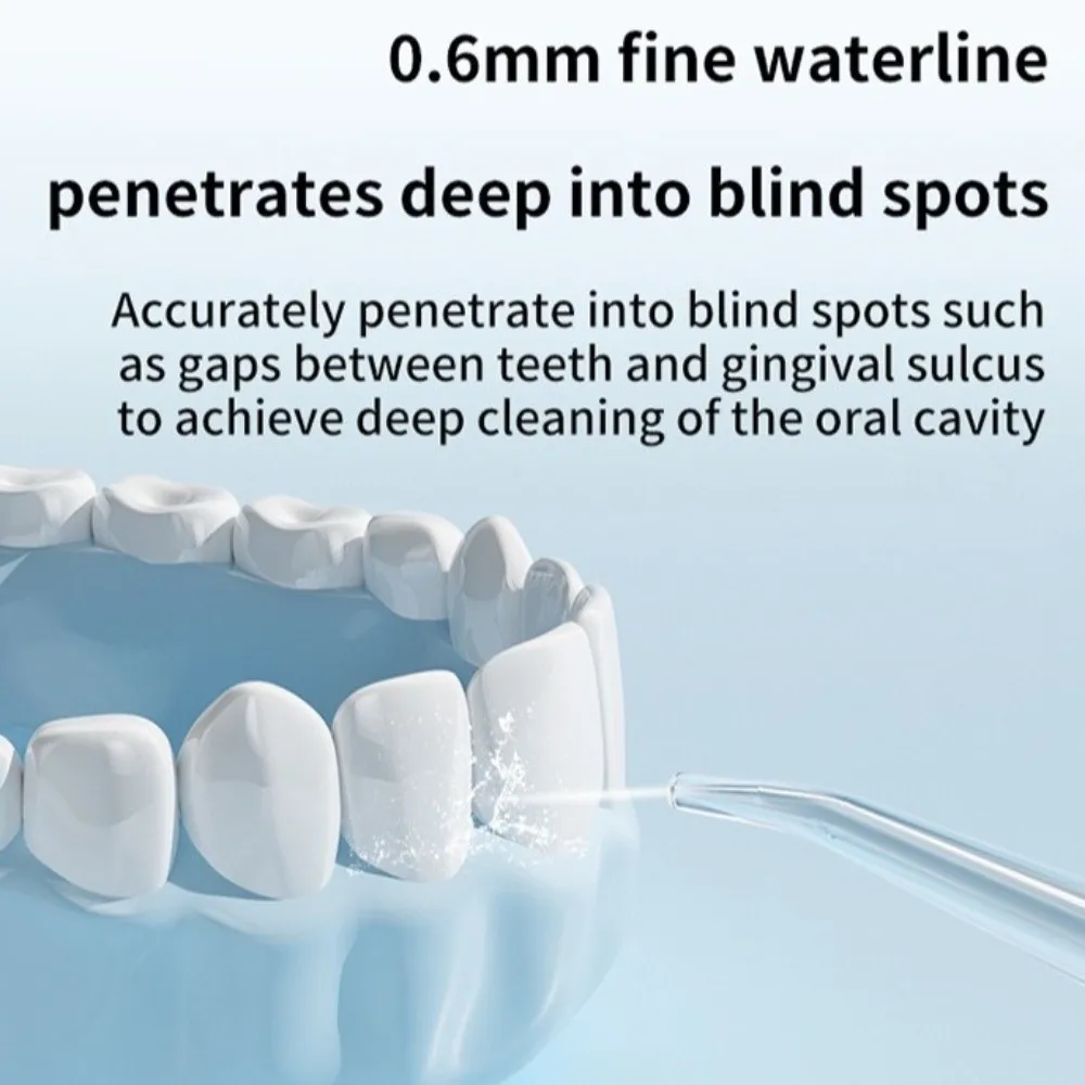 Smart Electric Oral Irrigator Rechargeable Cordless Electric Tooth Flusher Professional 3 Cleaning Modes Dental Cleaner