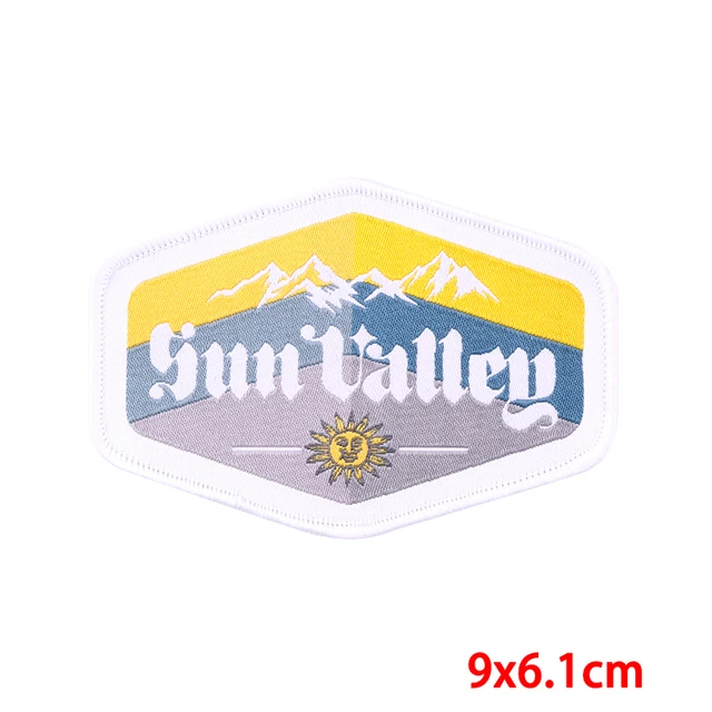 Outdoor Natural Scenery Embroidery Patches Mountaineering Badges National  Forest Park DIY Sewing On Patches for Clothes DIY Deco