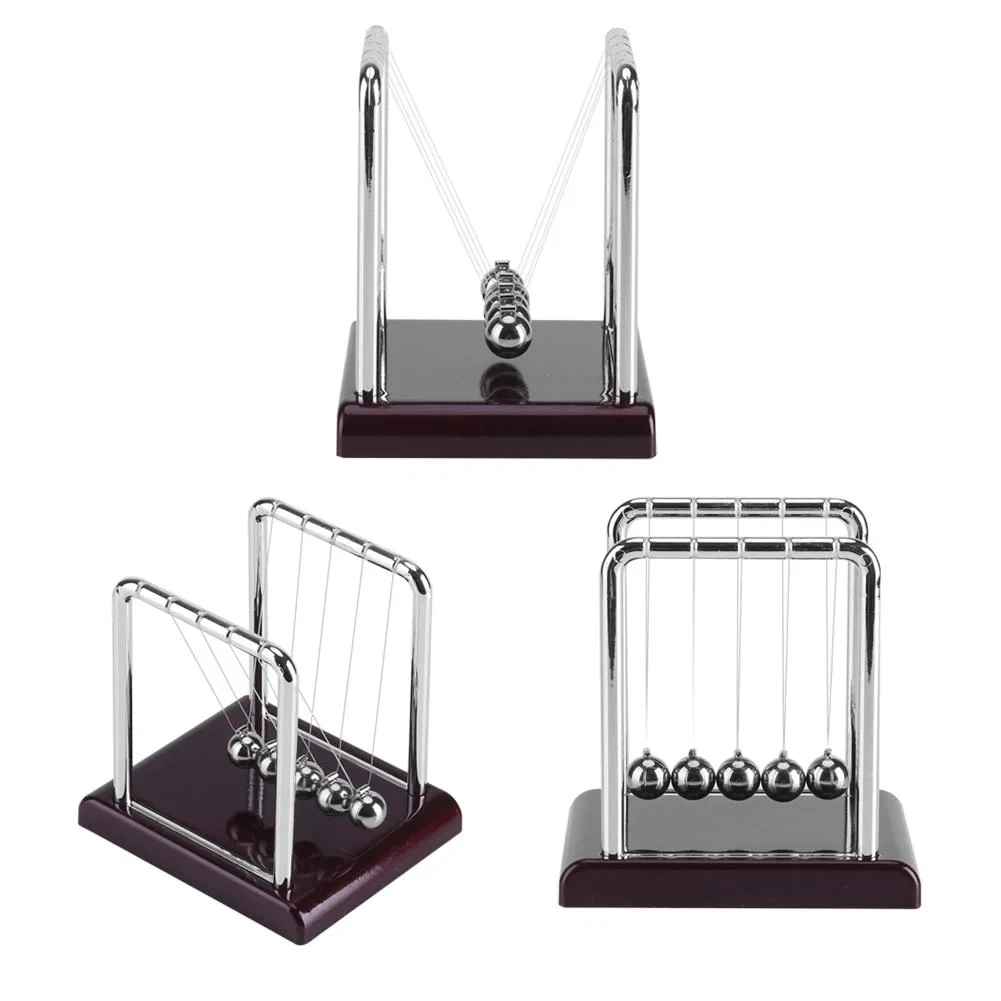 Fidget Toy Anti Stress Toy Newton Pendulum Balance Steel Ball Fun Toys School Teaching Supplies Physics Science Desktop Home Decoration Children's Gifts