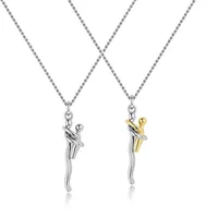 Collier bicolore 2025 avec pendentif détachable Mère et Enfant, bijoux DIY pour occasions spéciales en famille 1