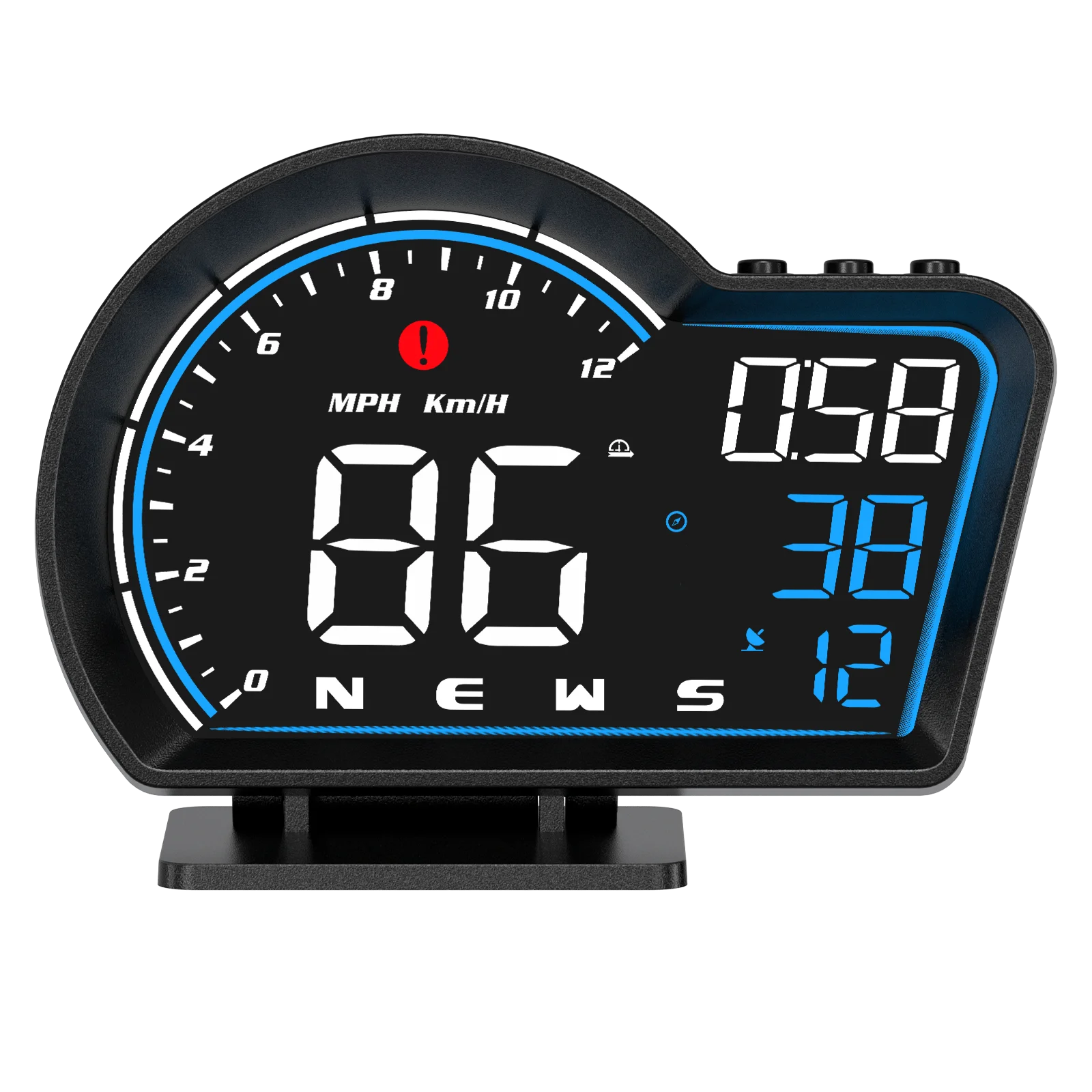 Happy Date Digital GPS Speedometer, Universal Car HUD Display with Speed  MPH, Altitude, Driving Distance, Overspeed Alarm, HD Display, for All  Vehicles 