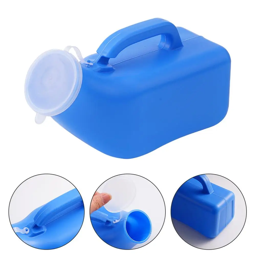 1000ml Portable Mobile Toilet Car Travel Camp Urine Pee Handle Urinal Storage Urinary Bottle Disability Old Man Helper