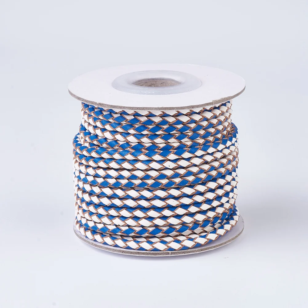 10Yards 3mm Braided Leather Cord Beading Cord String Strap Rope For DIY Necklace Bracelet Jewelry Supplies