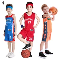 Kids Basketball Jersey Personalized Custom Boys Girls Basketball Uniform Sets Polyester Breathable Basketball Shirt For Children 1