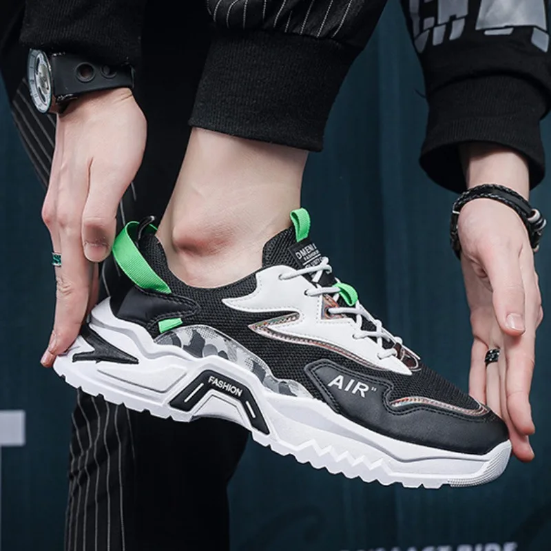 Men's Sneakers 2024 New Fashion Quality Versatile Elevated Basketball Shoes Comfortable Casual Running Men Shoes Tenis Masculino
