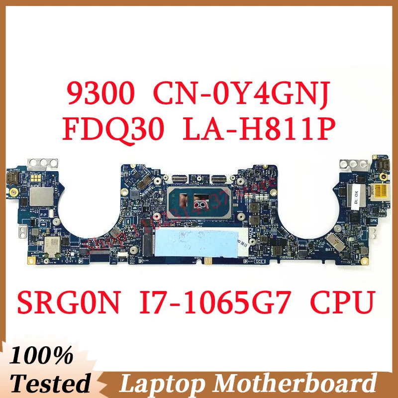 

For Dell XPS 9300 CN-0Y4GNJ 0Y4GNJ Y4GNJ With SRG0N I7-1065G7 CPU 16GB LA-H811P Laptop Motherboard 100% Full Tested Working Well