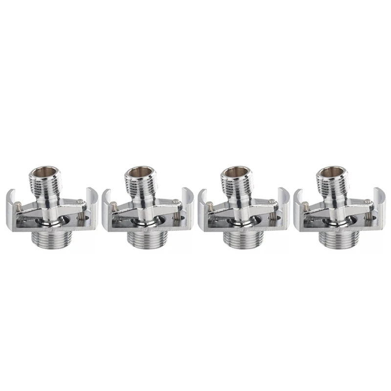 

4X Adjusting The Angle Of Intake Pipe Copper Shower Head Angled Curved Foot Eccentric Screw Corner Faucet Accessor A