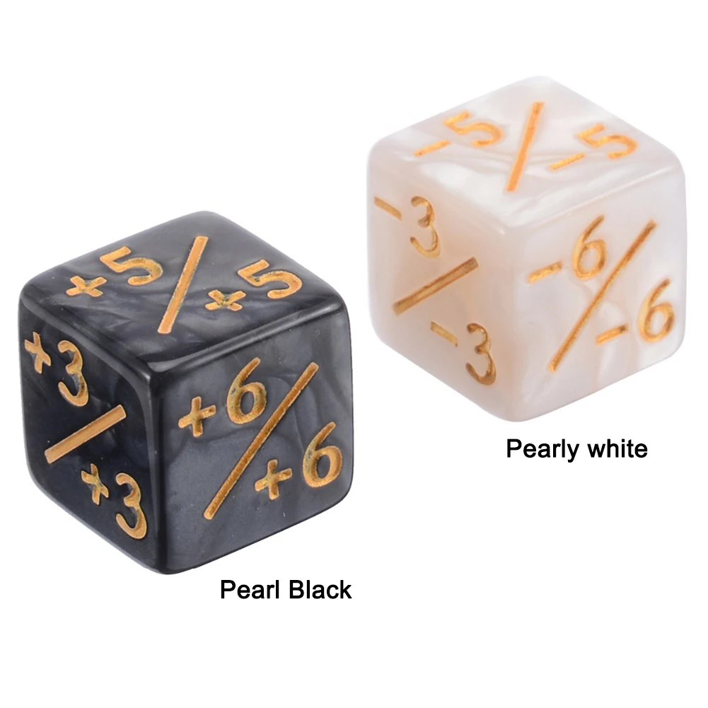 10 Pieces Counters Dice Toy Gathering Game Counters Token Dice Card Compatible with MTG/CCG/Card for Adults