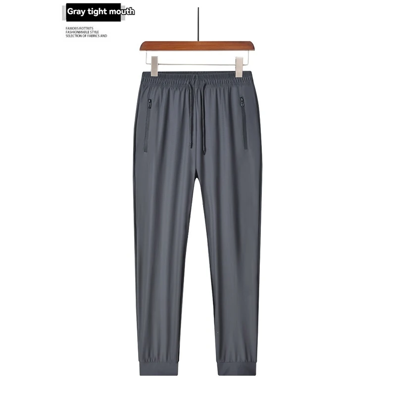 جديد مريح الحرير الجليد الرجال السراويل الرياضية ت...