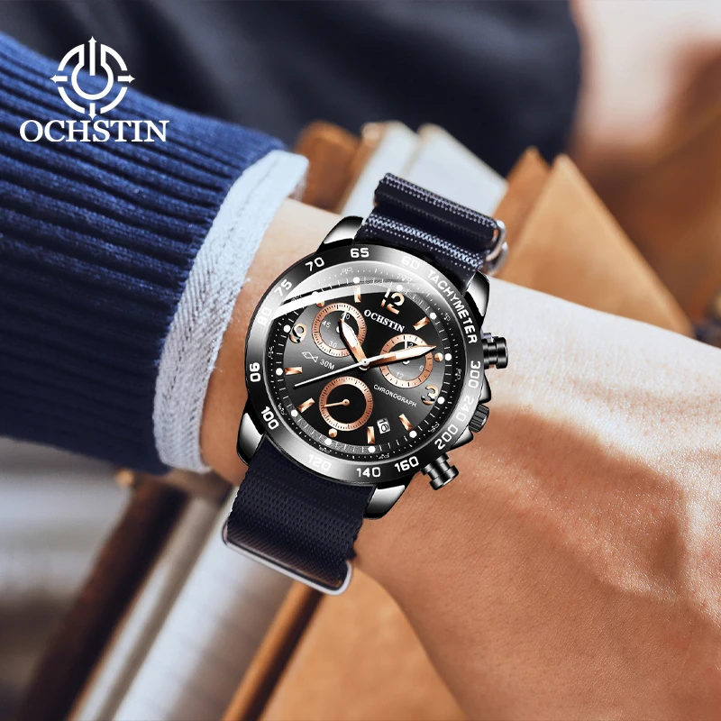 OCHSTIN2024 new genuine men's automatic watches men's quartz watches nylon fashion watches men's luxury watches