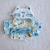 Title Labubu Doll Summer Kimono Suit – Cute Fresh Style 15/17cm Doll Clothes Accessories 2