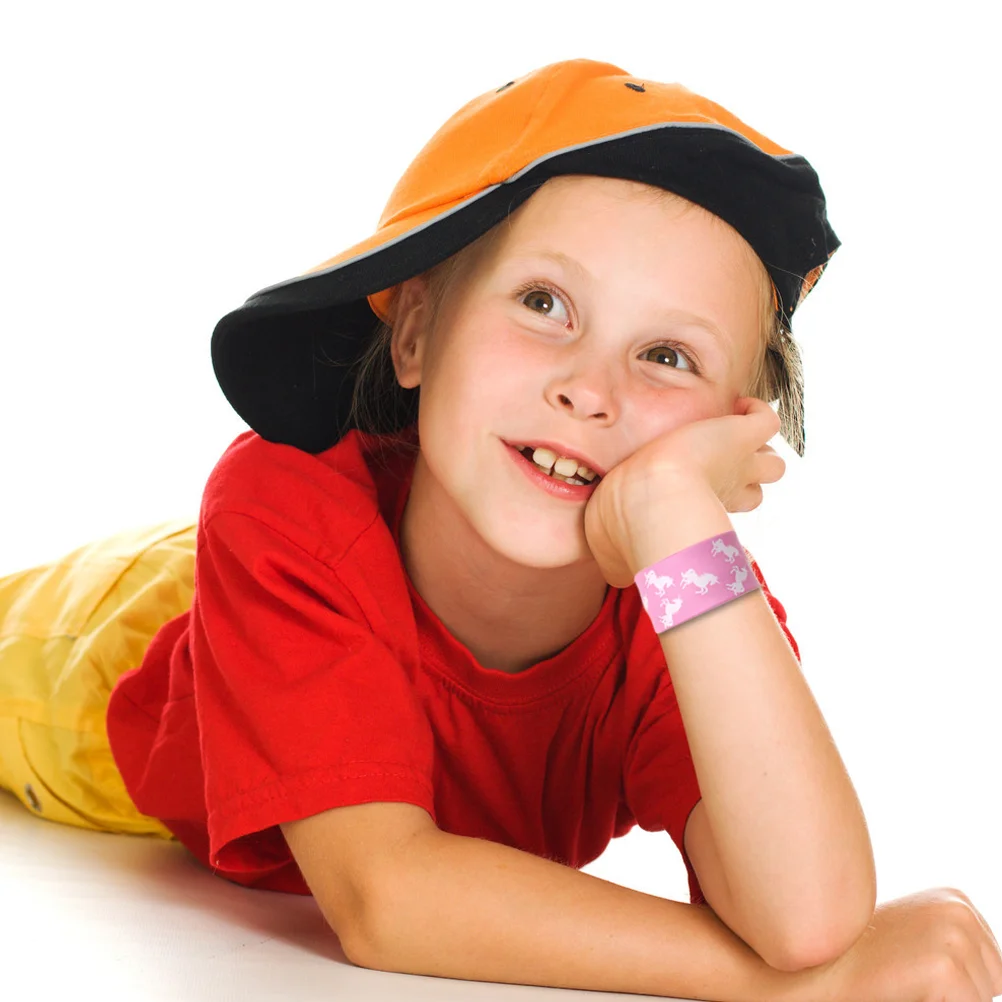 Unicorn Pattern Bracelets Silicone Lining Wristband Patting Hand Band Party Favor Gift for Children Kids