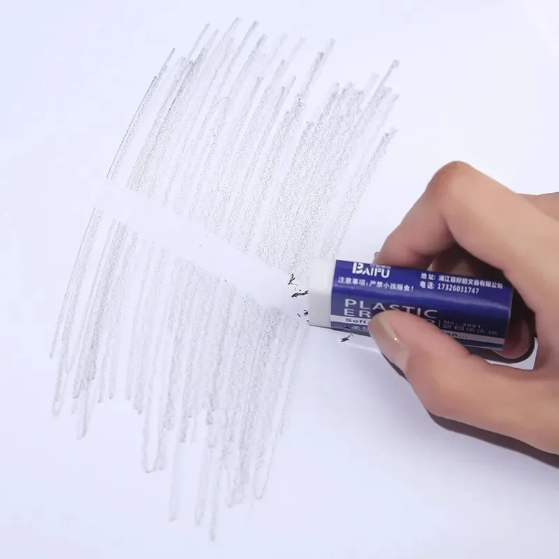 흰색 PVC 지우개, 학교 스케치, 그림, 미술, 가정 및 사무실용 학생용 그림 도구