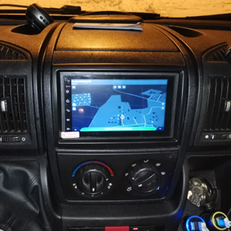 Peugeot Boxer Citroen Jumper Fiat Ducato 2006 + CD   ġ Ʈ ŰƮ  ׷ г   Double Din Fascia
