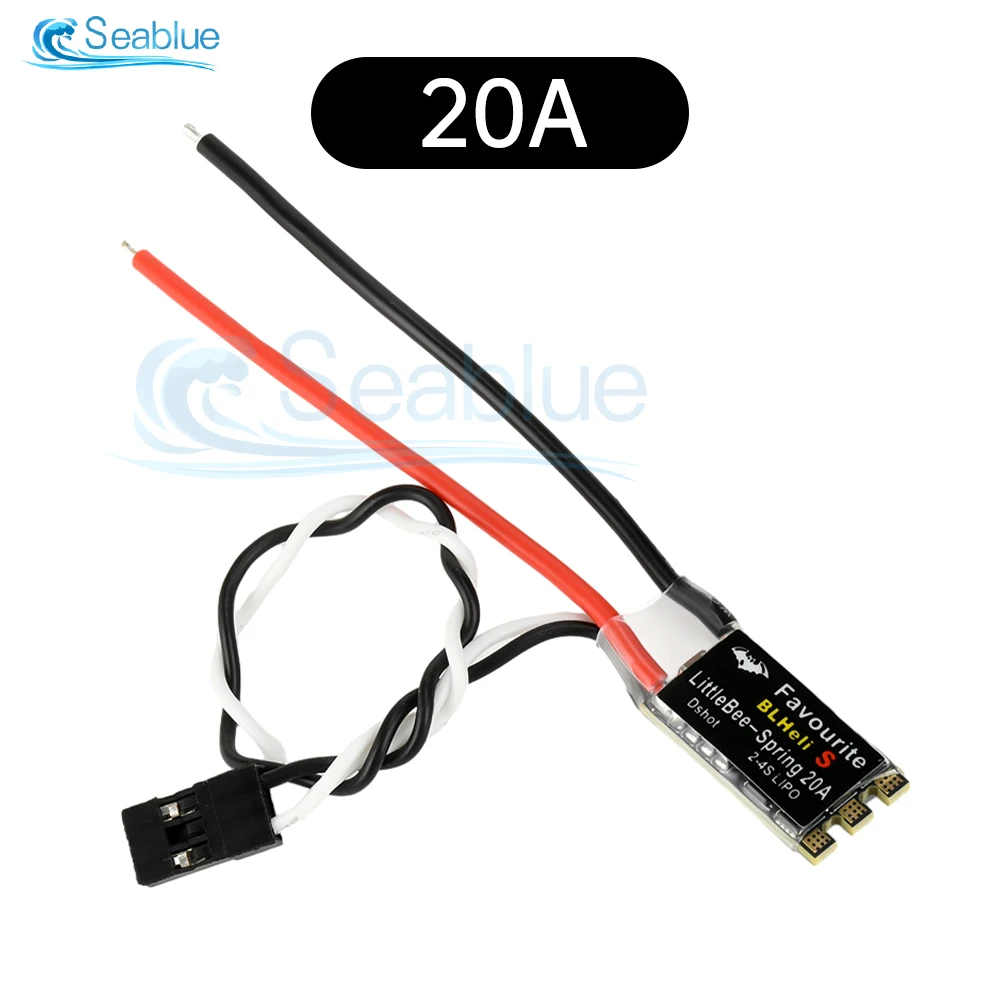 Micro ESC 20A/30A pour Drone RC, 2-6S Lipo, Mini ESC sans BEC