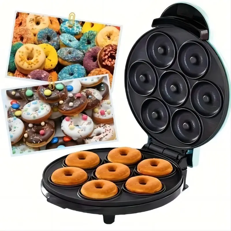 Portable Mini Donut Machine For Making Snacks And Desserts Baking Machine For Children's Breakfast Double-sided Heating